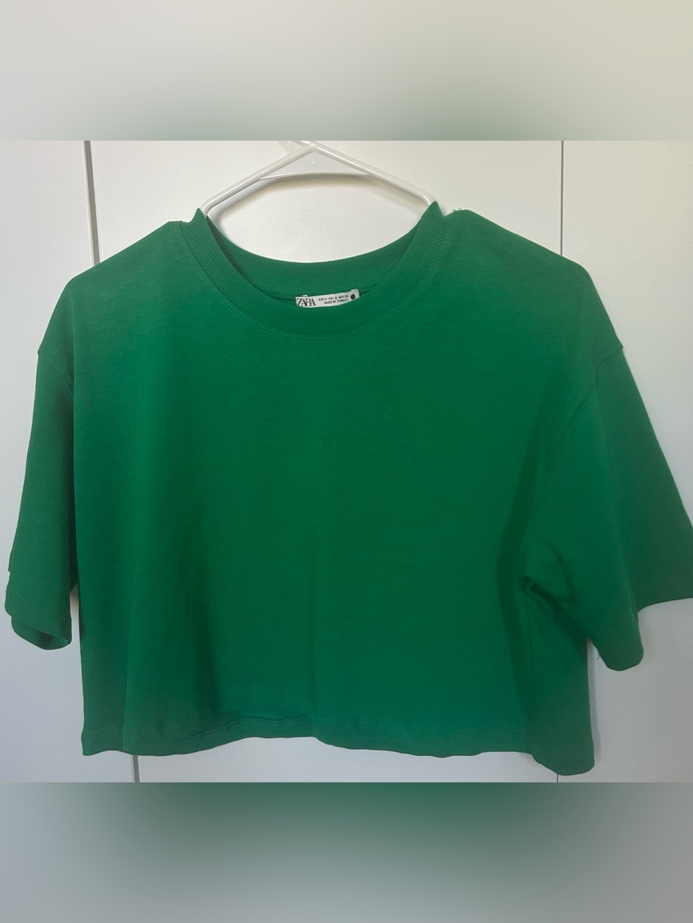 Zara Bright Green Crewneck Tee